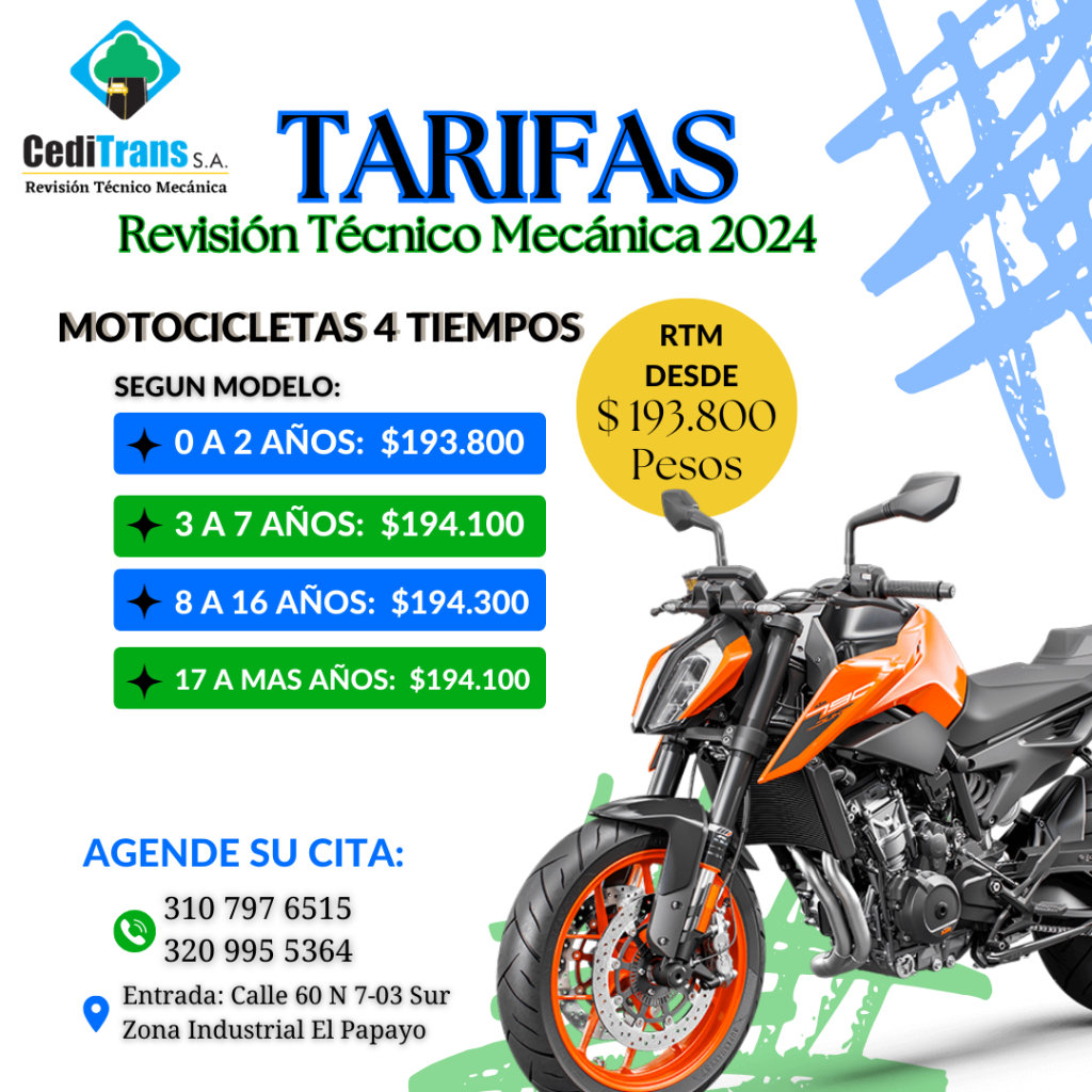 Revisión Tecnomecánica Motos
